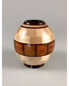 Sivadasan Madhavan - "Inlayed Vase of Maple, Cocobo, & Ebony"