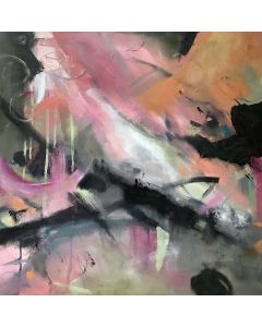 Anne Abate - "In the Pink" Oil Painting