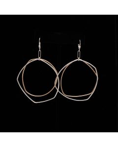 Kaity Mims - "Double Abstract Hoops" Earrings