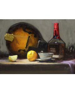 Steve Mockensturm - "Whiskey and Lemon" Oil Painting