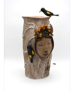 Jordy R. Poma - "La Madre Estoraque Y El Paucar II" Ceramic Sculpture