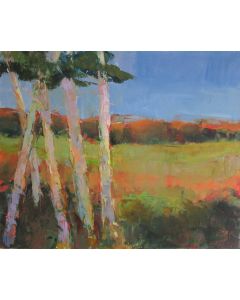 Janet Dyer - "5 Trees, Harriman" Acrylic Painting