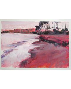 Janet Dyer - "California Coast" Acrylic Painting