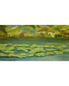 Debra Buchanan - "Golden Hour 10 Lilies" Oil Painting