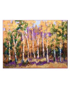 Mary Jane Erard - "Birch Trees" Pastel Drawing