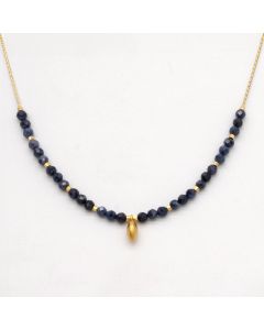Kaity Mims - "Sapphire Gemstones and Vermeil Pendant" Necklace