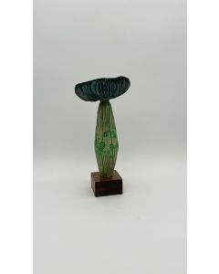Jordy R. Poma - "Blue Green" Ceramic Sculpture