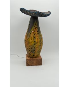 Jordy R. Poma - "Memories" Ceramic Sculpture with Light