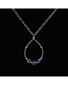 Kaity Mims - "Japanese Glass and Amethyst" Necklace