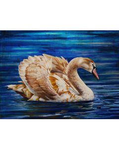 Debra Buchanan - "Bird Series #17" Oil Painting
