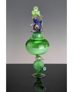 Ken Miller - "Murini Party Bear Jar" Glass Sculpture