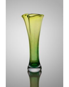 Laurie Thal - "Lime-Green Bud Vase" Glass Sculpture