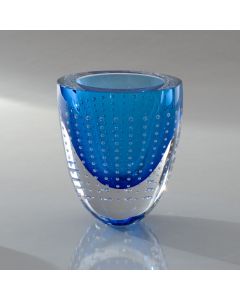 Leon Applebaum - "Light Blue" Bubble Vase