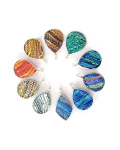 Trudi Cooper - Extra Large Dichroic Glass Pendant Necklace