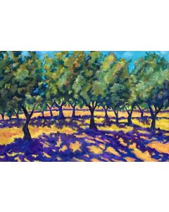 Mary Jane Erard - "Olive Grove" Pastel Painting