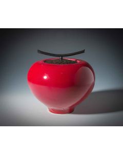 Carol Green - "Medium Red Spaceship" Ceramic Vessel