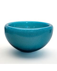 Alli Hoag - "Blue Dewdrop" Glass Bowl