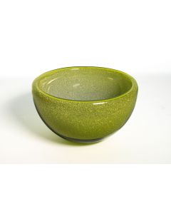 Alli Hoag - "Lime Dewdrop" Glass Bowl