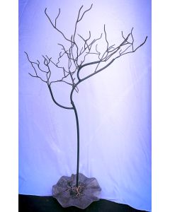 Larry Mack - "Ornament Tree with Bird" Metal Sculpture