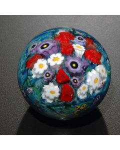 Shawn Messenger - "Rose and Violet Landscape Series" Glass Paperweight