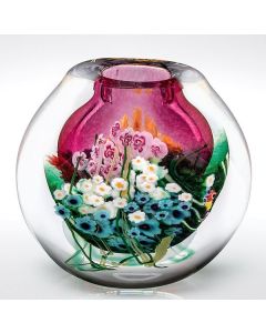 Shawn Messenger - "Ruby Landscape Series" Glass Vase