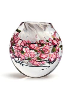 Shawn Messenger - "Cherry Blossom" Glass Vase