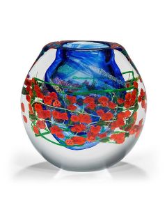 Shawn Messenger - "Red Roses" Glass Vase
