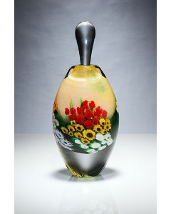 Shawn Messenger - "Yellow Landscape Series" Glass Perfume Bottle