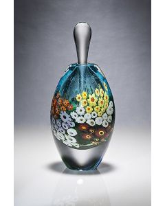 Shawn Messenger - "Turquoise Landscape Series" Glass Perfume Bottle