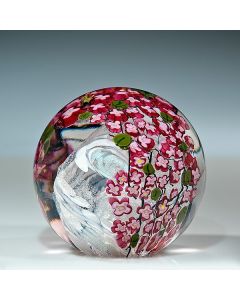 Shawn Messenger - "Cherry Blossom" Glass Paperweight