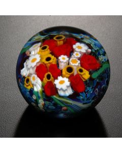 Shawn Messenger - "Rose and Sunflower Landscape Series" Glass Paperweight