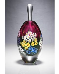 Shawn Messenger - "Ruby Landscape Series" Glass Perfume Bottle