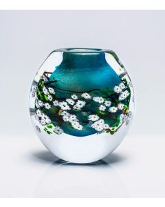 Shawn Messenger - "Dogwood" Glass Vase