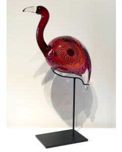 Mike Wallace - "Flamingo" Glass Sculpture