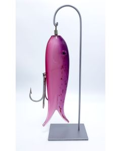 Mike Wallace - "Pink Lure 2.0" Glass Sculpture