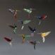 Bandhu Dunham - "Hummingbird" Hanging Glass Sculpture
