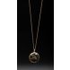 Greek Helmet 1890's Brass Button Necklace