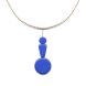 Yves Klein Blue Pendant on Chain Necklace