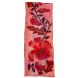 Susan Skove - "Charmeuse Coral Floral" Silk Scarf 11x60