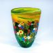 Shawn Messenger - "Yellow and Lime Garden Series" Glass Vase