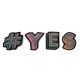 #YES Embroidered Pin Set