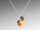 Elizabeth Johnson - Glass Peach Necklace