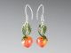 Elizabeth Johnson - Glass Peach Earrings