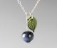 Elizabeth Johnson - Glass Blueberry Necklace