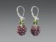 Elizabeth Johnson - Glass Boysenberry Earrings