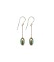 Jewel Green Bean Earrings