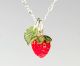 Elizabeth Johnson - Glass Strawberry Necklace