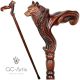 Wolf Head - Walking Stick Cane