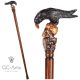 Black Crow and Skull - Walking Stick Cane