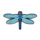 Tiffany Blue Dragonfly Pin